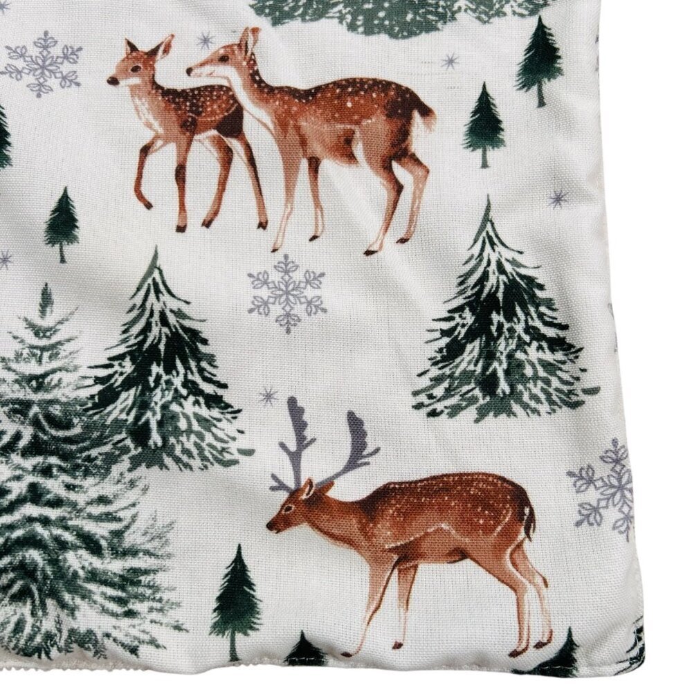 Winter Wonderland Deer Placemats Set of 6 Cabincore Kitchen Outdoor Mancave